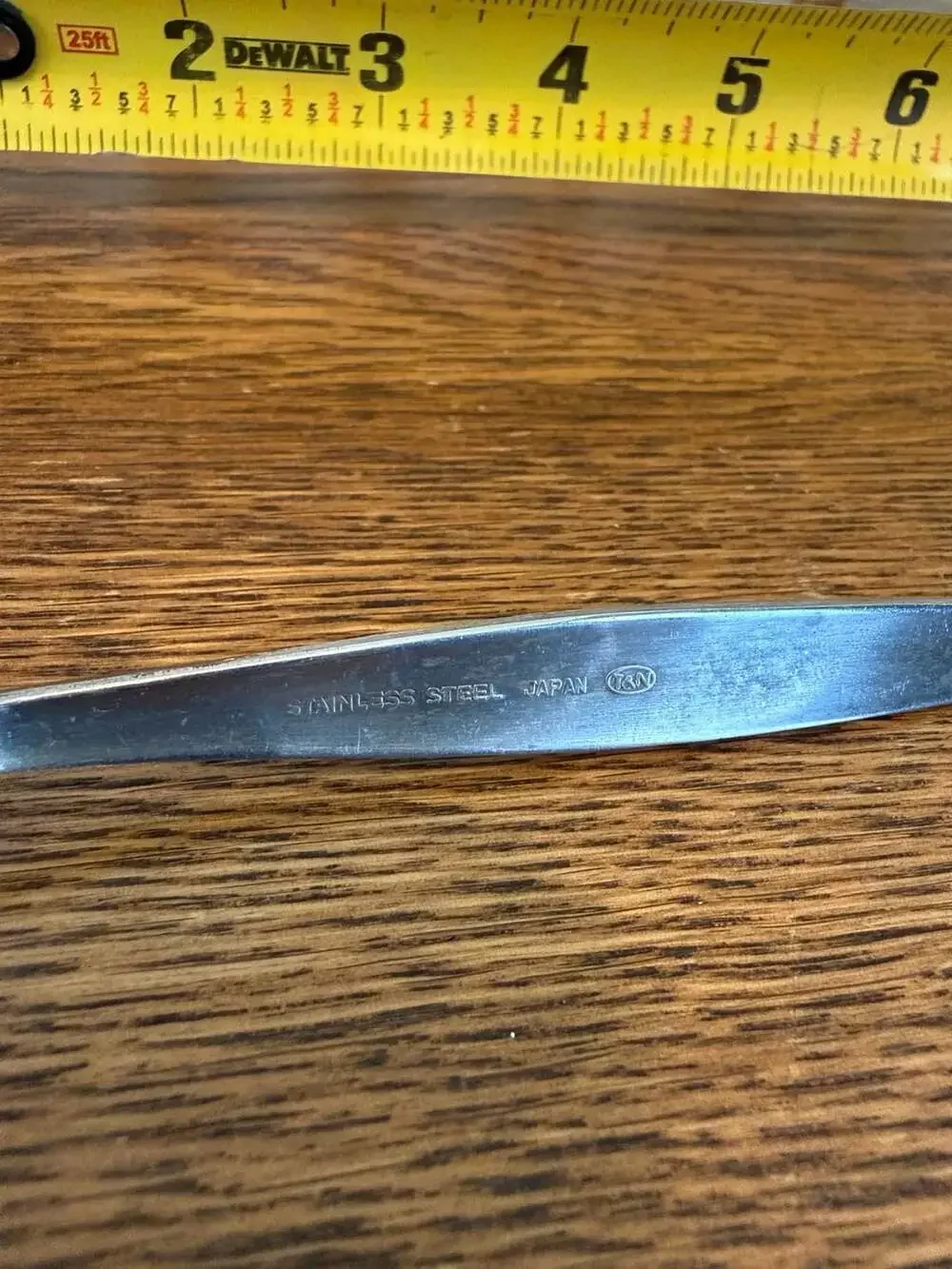 T&N Japan Stainless Steel Floral Pattern Salad Fork